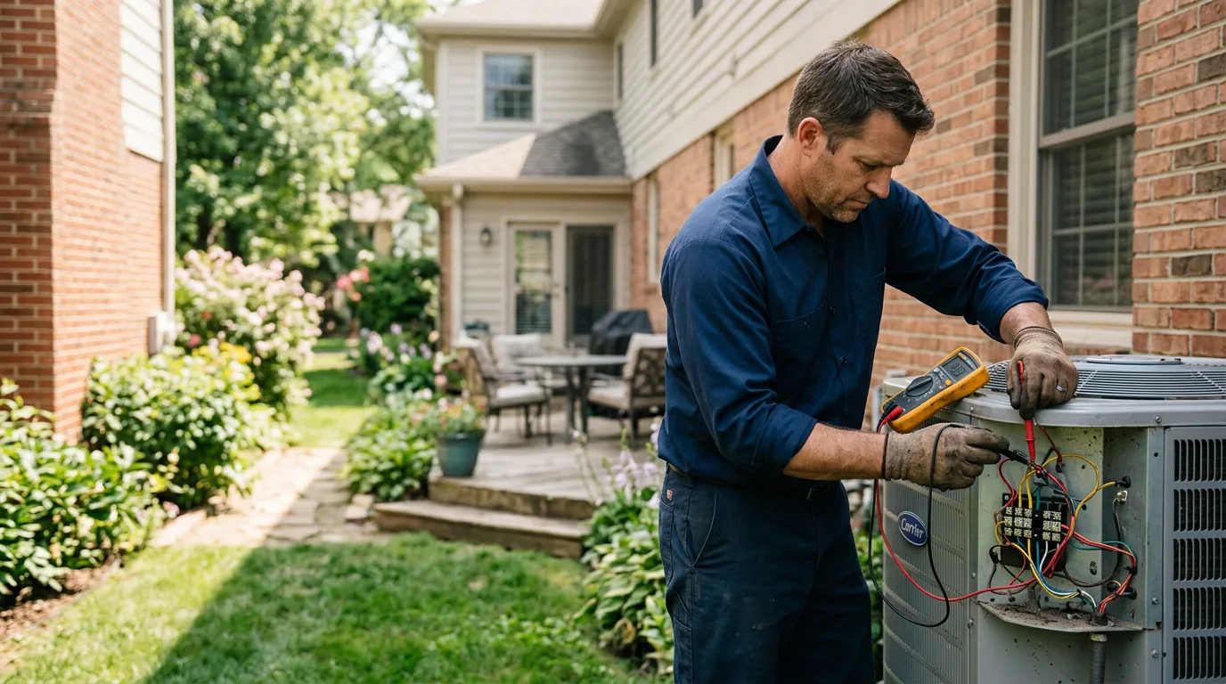 HVAC technician working near Severy, KS